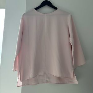 Uniqlo Light Pink Long Sleeve Blouse
